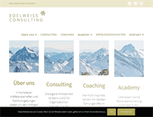 Tablet Screenshot of edelweiss-consulting.at